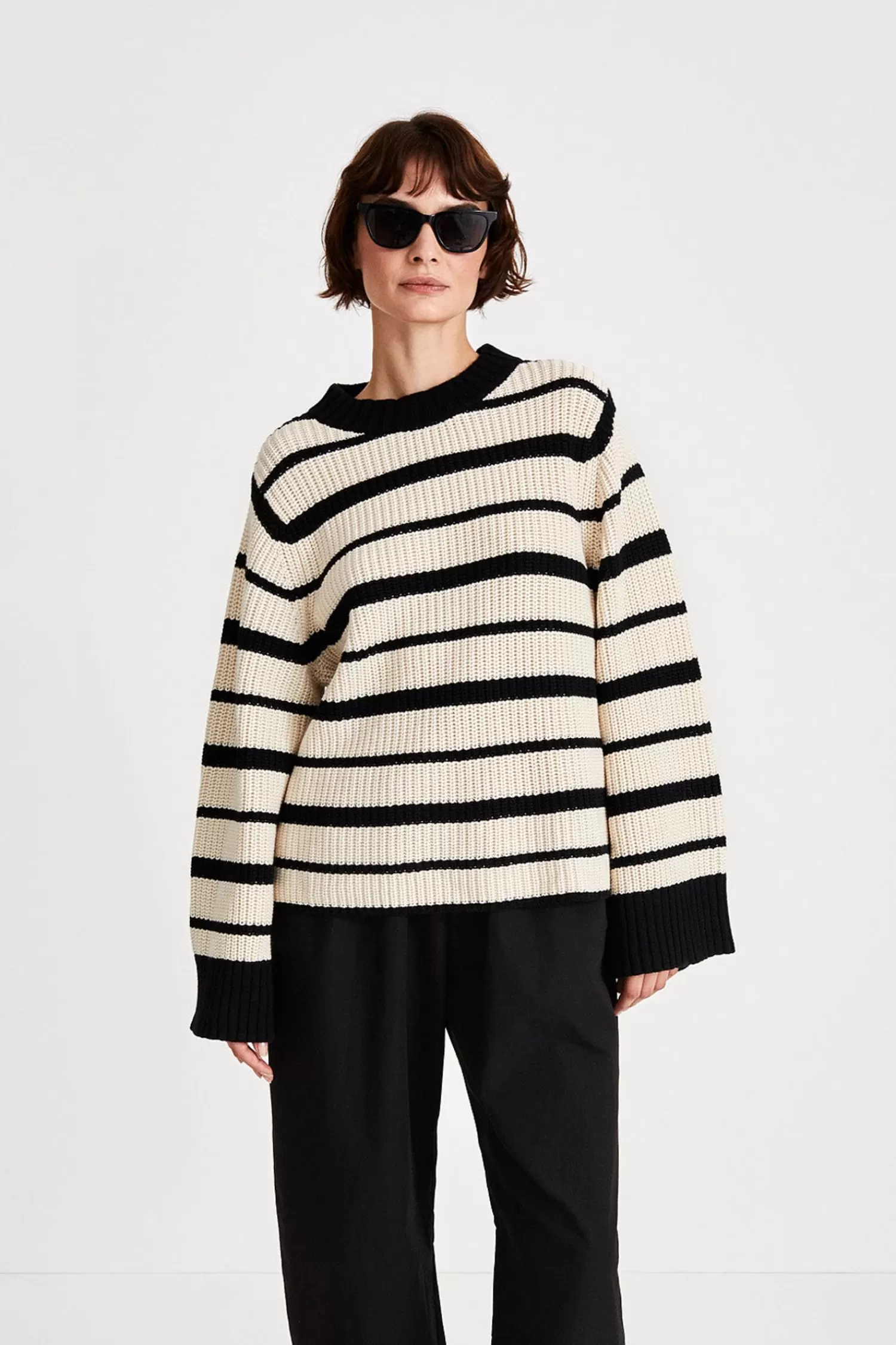 Stylein Aldo Sweater - Cream Stripe